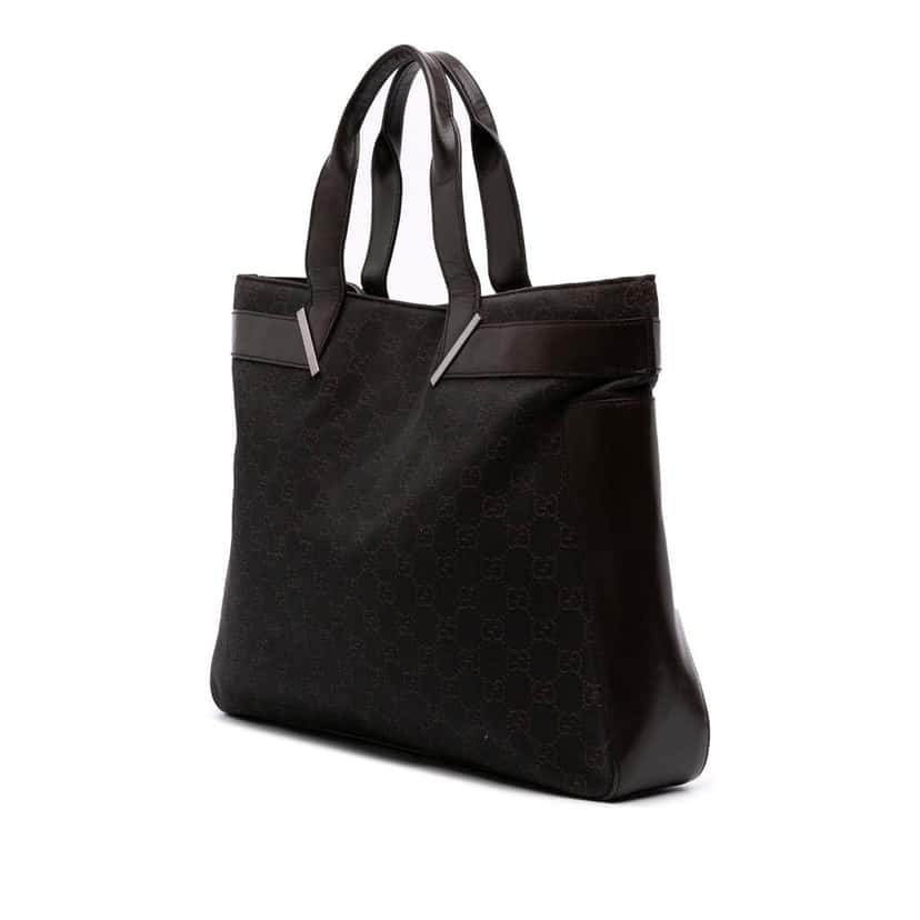 Gucci GG Denim Tote Brown Denim Good condition - Back View