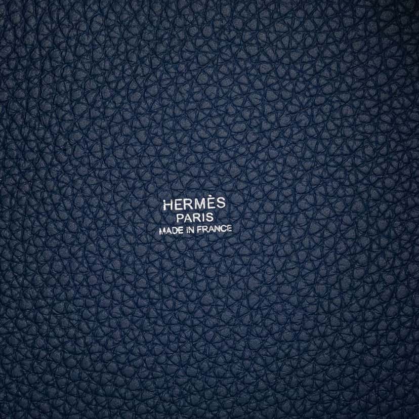 Hermès Clemence and Swift Picotin Lock 18 Eclat Blue Leather Good condition - Box View