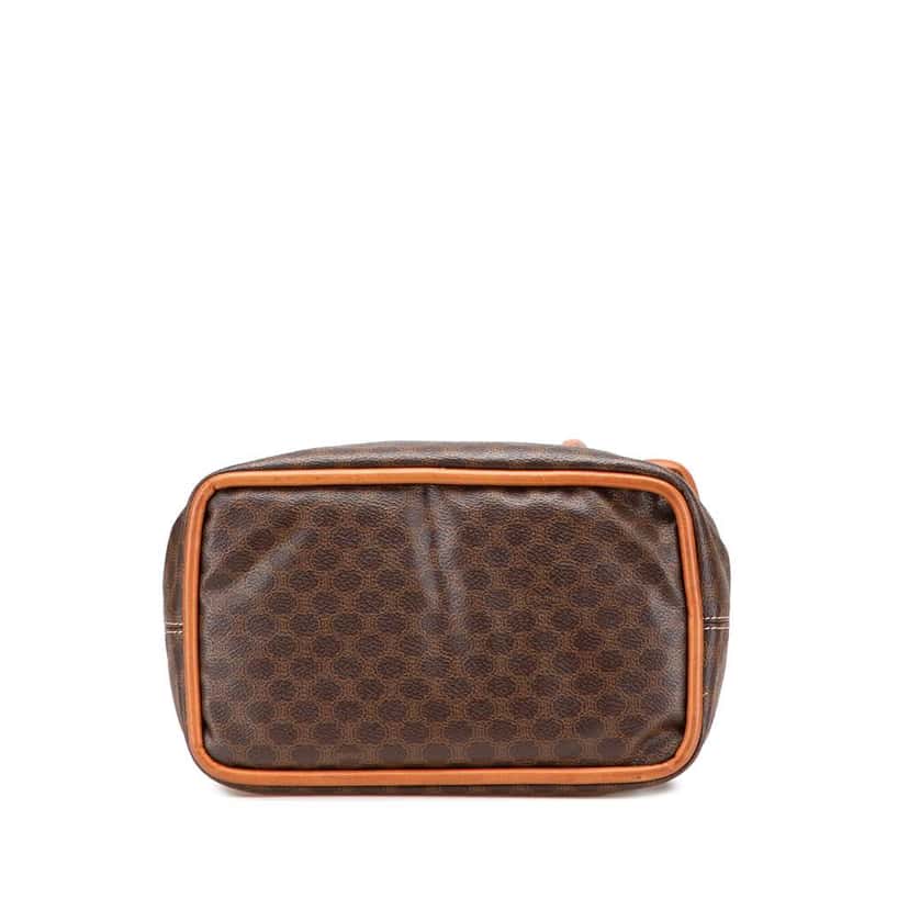 Celine Macadam Coated Canvas Handbag Brown Canvas Good condition - Inside View