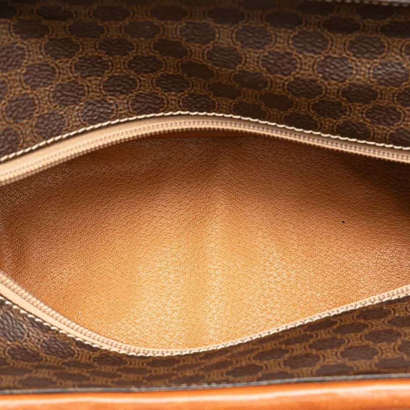 Celine Macadam Coated Canvas Handbag Brown Canvas Good condition - Model View