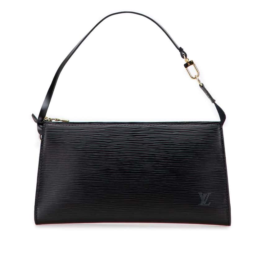 Louis Vuitton Epi Pochette Accessoires Black Leather Good condition - Front View