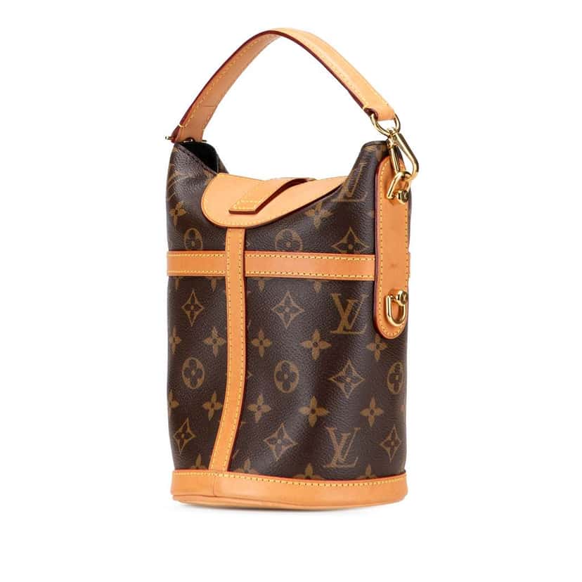 Louis Vuitton Monogram Duffle Bucket Bag Brown Good condition - Back View