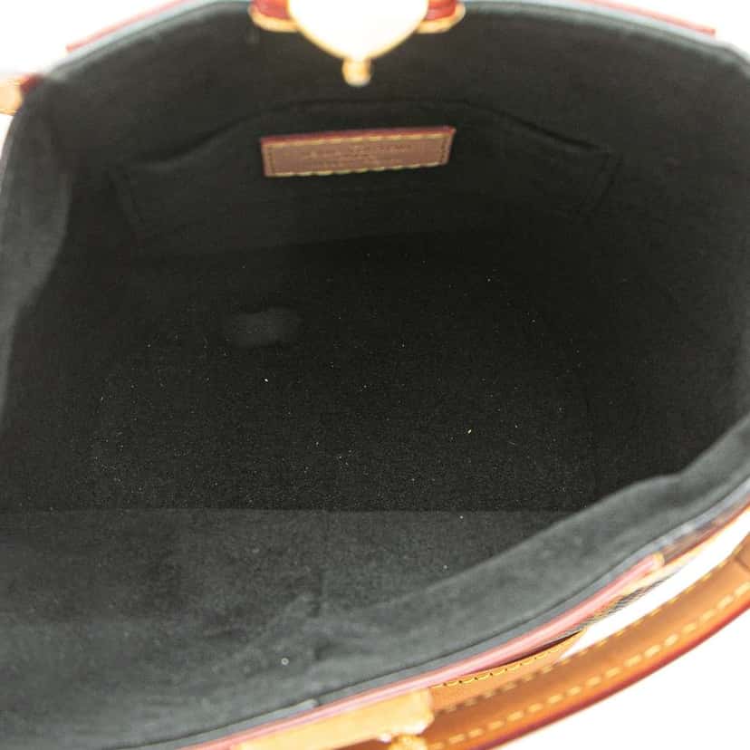 Louis Vuitton Monogram Duffle Bucket Bag Brown Good condition - Model View