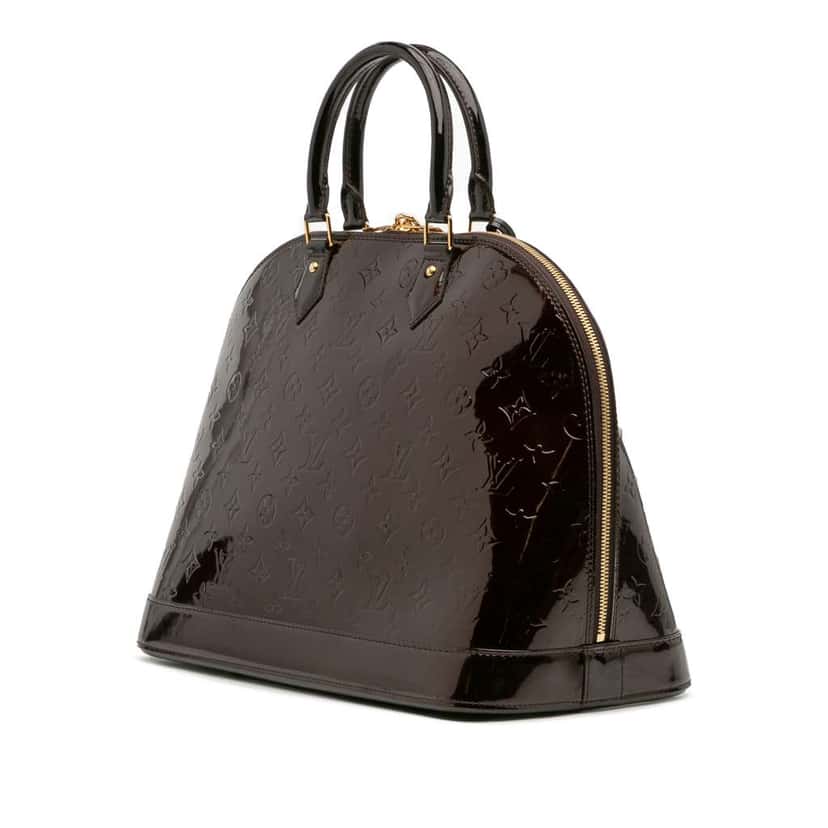 Louis Vuitton Monogram Vernis Alma GM Purple Leather Fair condition - Back View