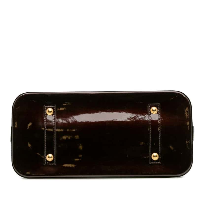 Louis Vuitton Monogram Vernis Alma GM Purple Leather Fair condition - Inside View