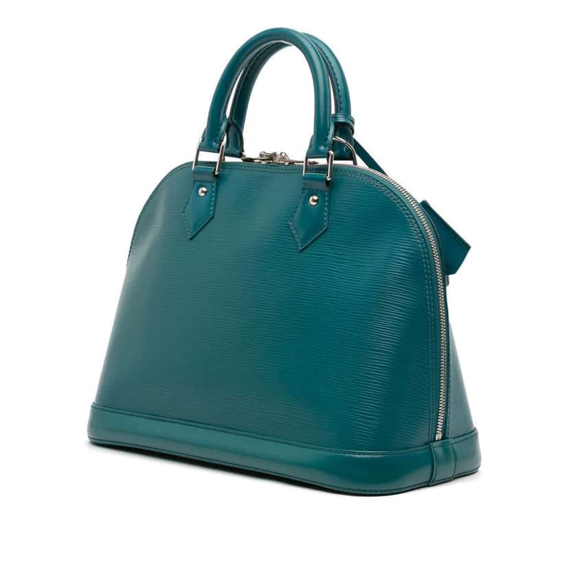 Louis Vuitton Epi Alma PM Blue Leather Good condition - Back View