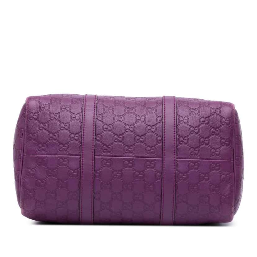 Gucci Medium Guccissima Joy Boston Bag Purple Leather Good condition - Inside View