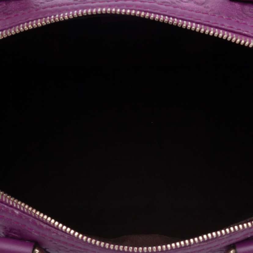 Gucci Medium Guccissima Joy Boston Bag Purple Leather Good condition - Model View