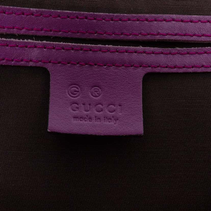 Gucci Medium Guccissima Joy Boston Bag Purple Leather Good condition - Box View