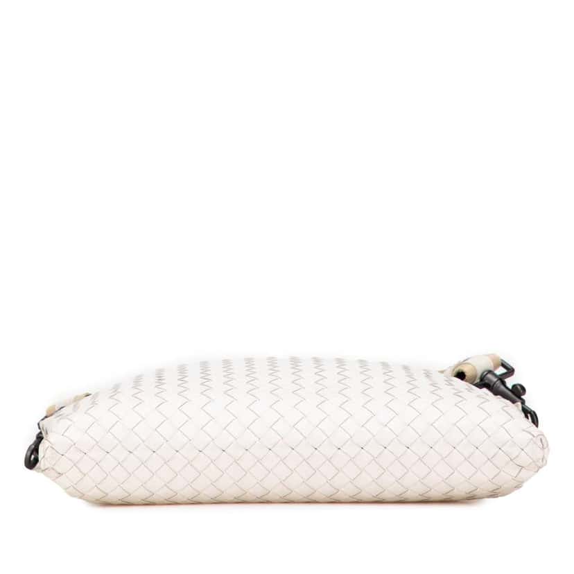 Bottega Veneta Nappa Intrecciato Crossbody White Leather Good condition - Inside View