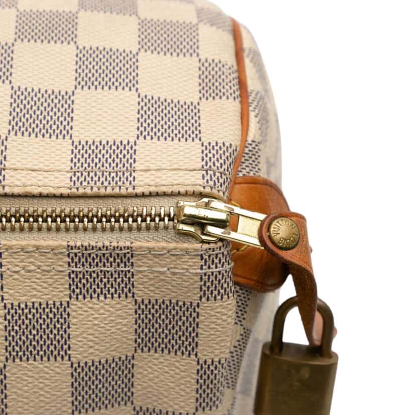 Louis Vuitton Damier Azur Speedy 30 White Good condition - Model View