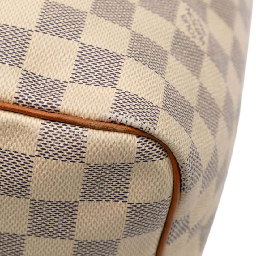 Louis Vuitton Damier Azur Speedy 30 White Good condition - Box View