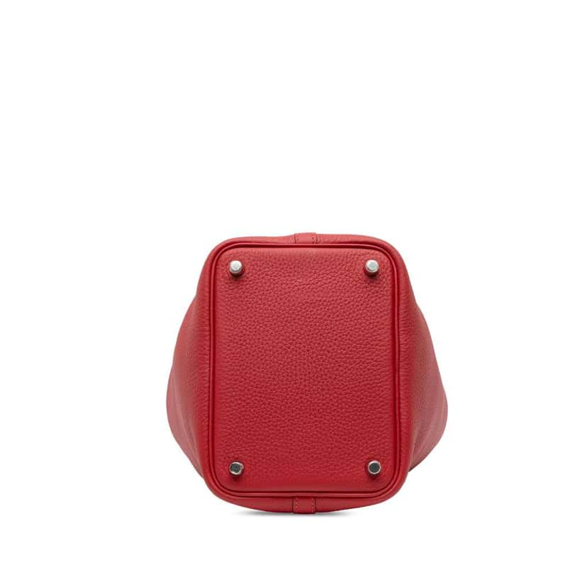 Hermès Clemence Picotin Lock 18 Red Leather Good condition - Inside View
