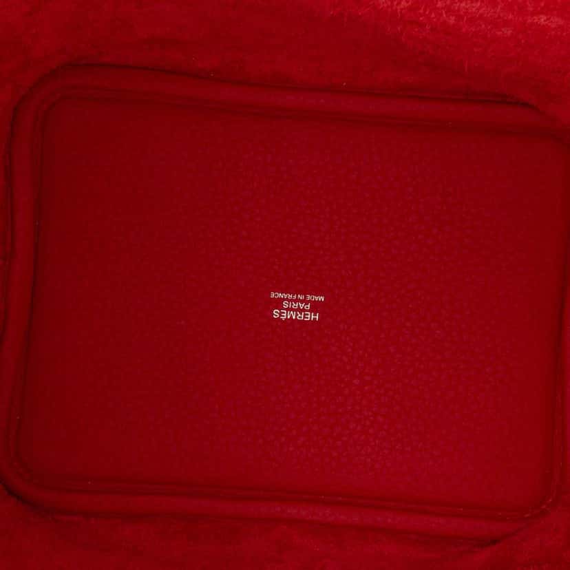 Hermès Clemence Picotin Lock 18 Red Leather Good condition - Model View