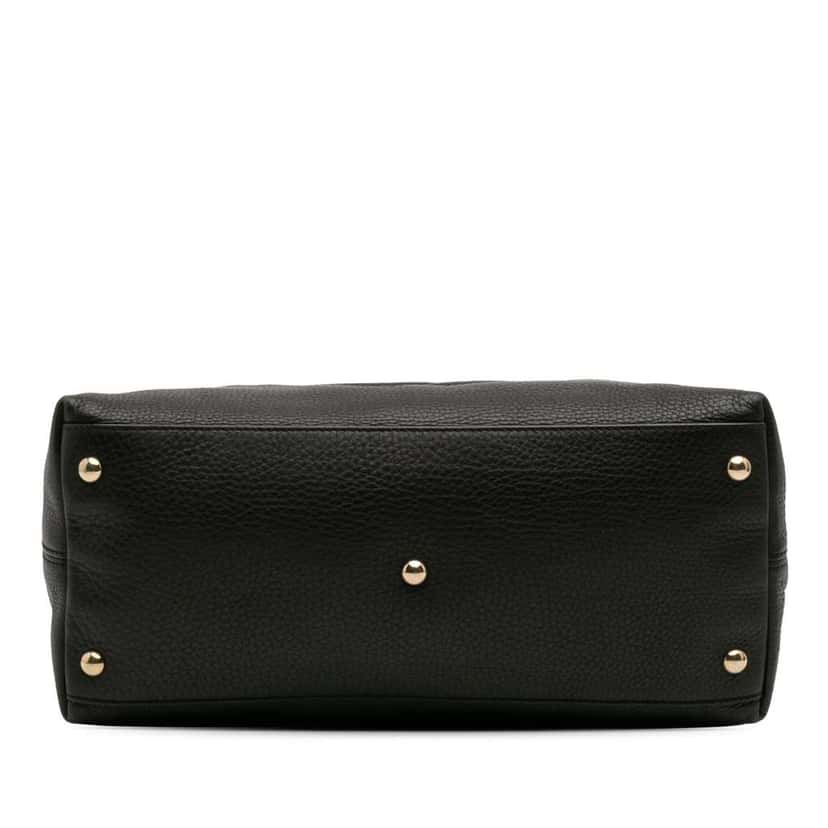 Gucci Small Leather Soho Working Satchel Black Leather Good condition - Inside View