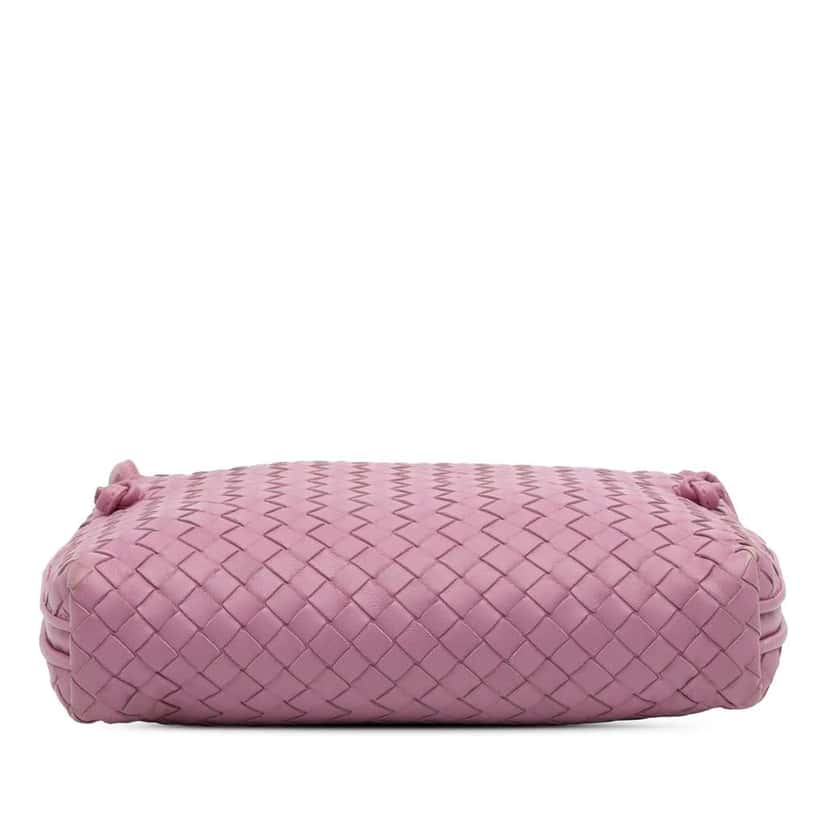 Bottega Veneta Nappa Intrecciato Nodini Crossbody Pink Leather Good condition - Inside View