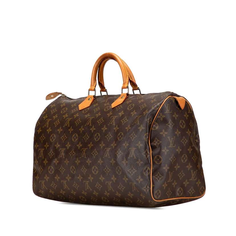 Louis Vuitton Monogram Speedy 40 Brown Good condition - Back View