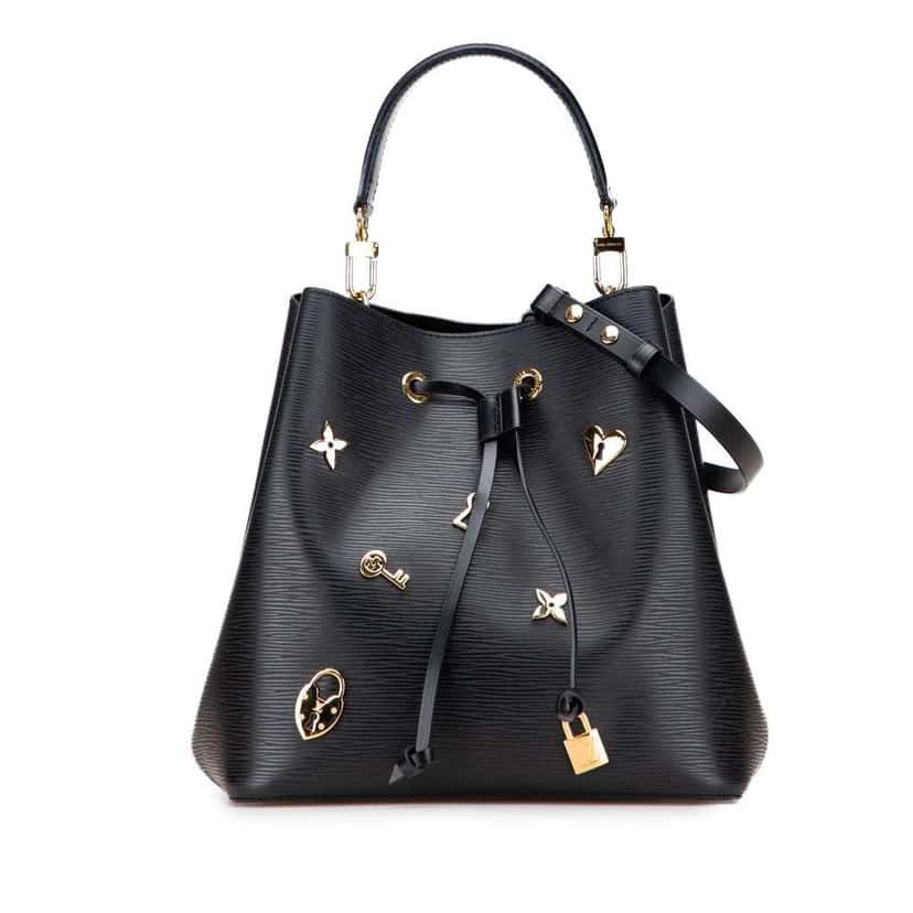 Louis Vuitton Epi Love Lock Neonoe Black Leather Good condition - Front View