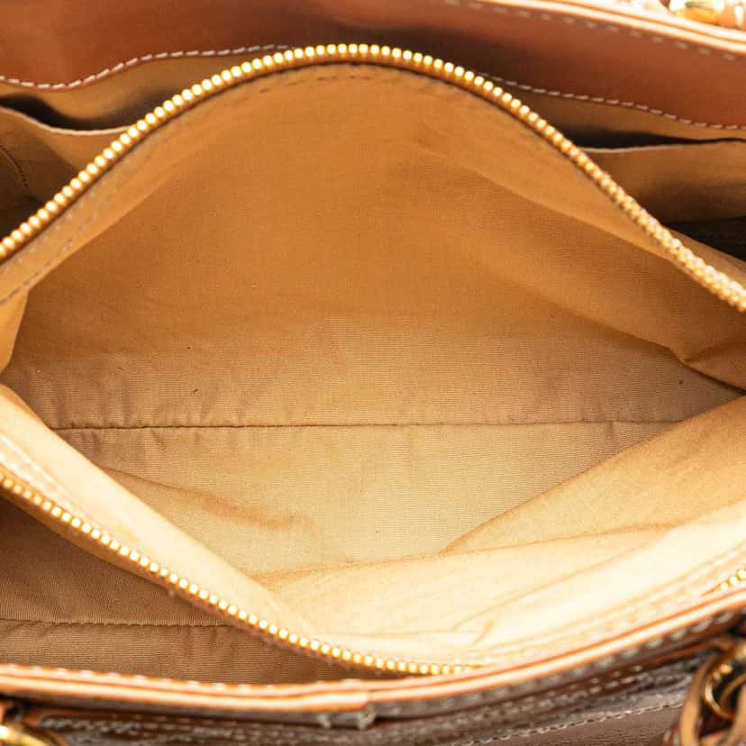 Celine Leather Biker Boogie Handbag Brown Leather Good condition - Model View