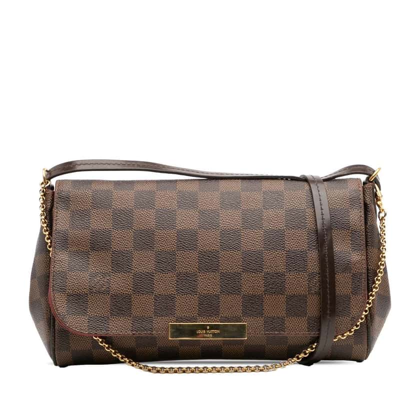 Louis Vuitton Damier Ebene Favorite MM Brown Good condition - Front View