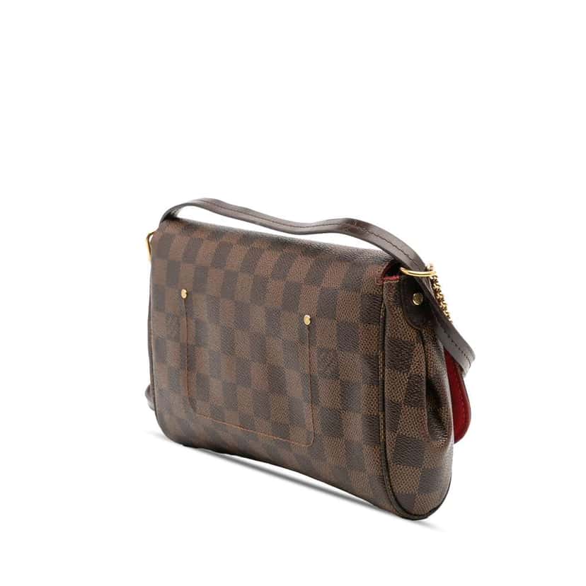 Louis Vuitton Damier Ebene Favorite MM Brown Good condition - Back View