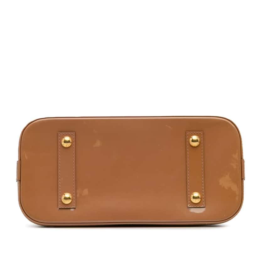 Louis Vuitton Monogram Vernis Alma PM Brown Leather Good condition - Inside View