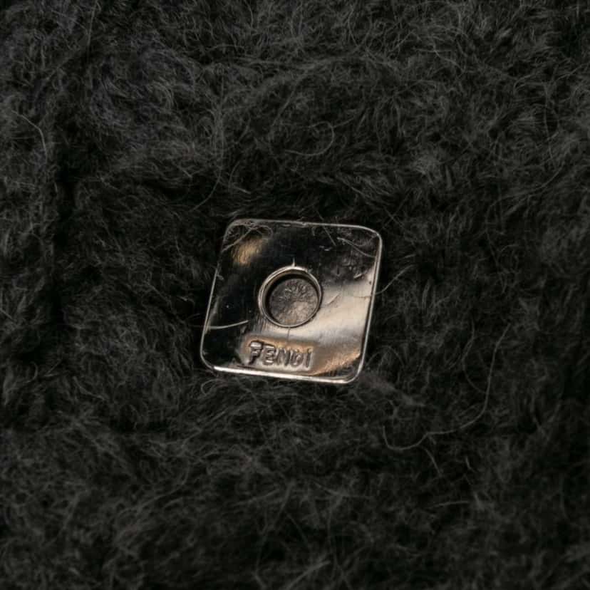 Fendi Crochet Wool Mamma Forever Grey Wool Good condition - Box View