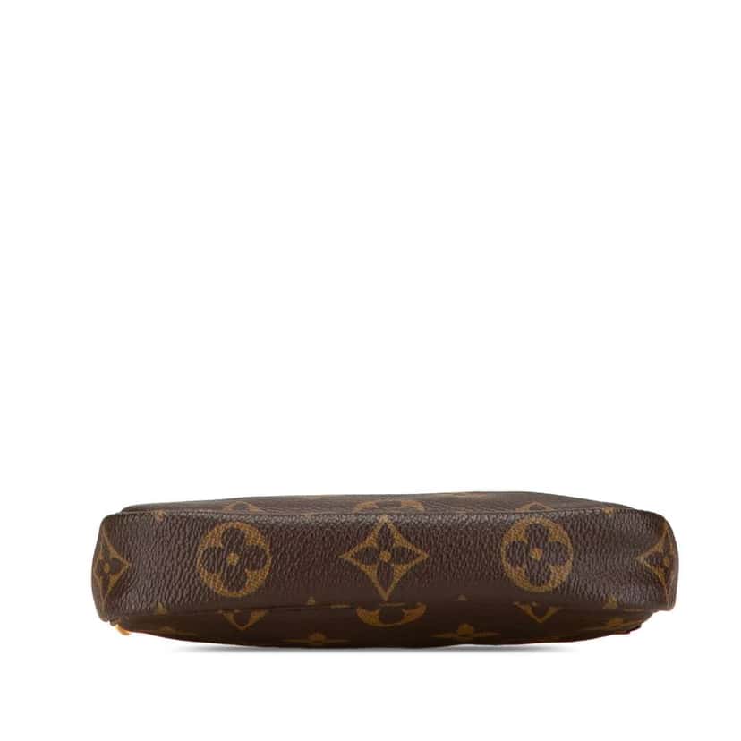 Louis Vuitton Monogram Mini Pochette Accessoires Brown Canvas Good condition - Inside View