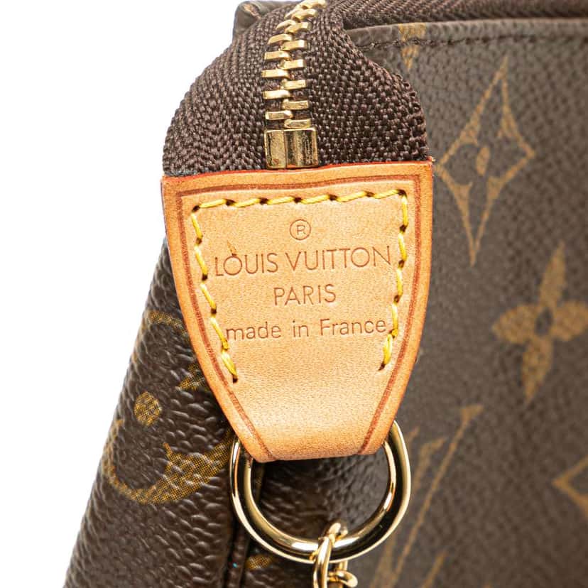 Louis Vuitton Monogram Mini Pochette Accessoires Brown Canvas Good condition - Box View