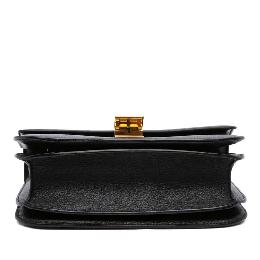 Celine Medium Calfskin Classic Box Black Leather Good condition - Inside View