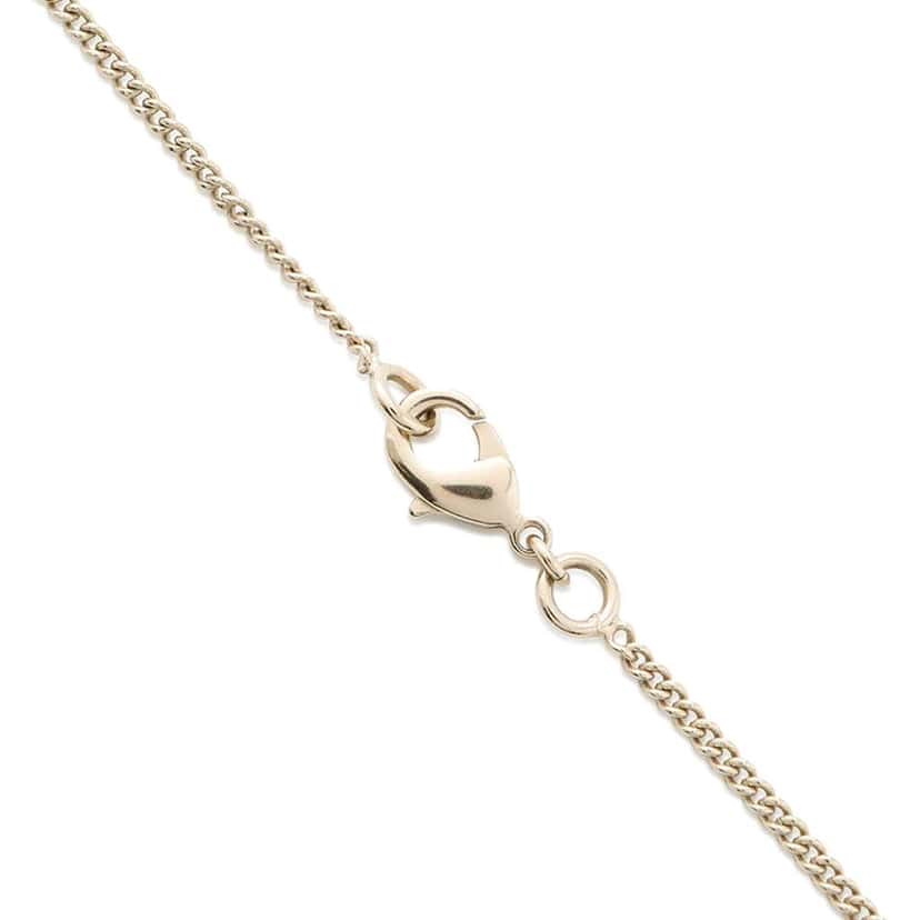 Chanel Gold Plated CC Charm Round Enamel No 5 Pendant Necklace Gold Metal Good condition - Model View