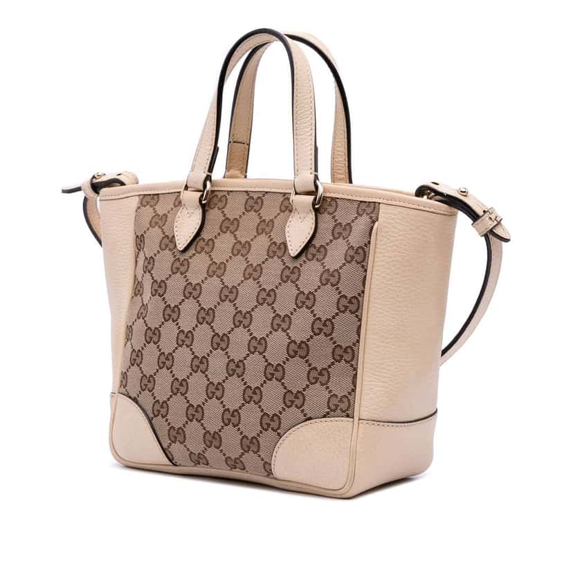 Gucci Small GG Canvas Bree Satchel Brown Canvas Good condition - Back View