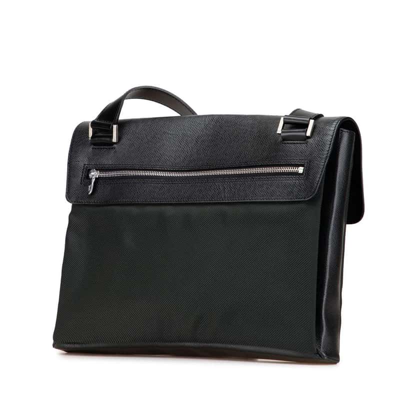Louis Vuitton Taiga Saratov GM Black Leather Good condition - Back View