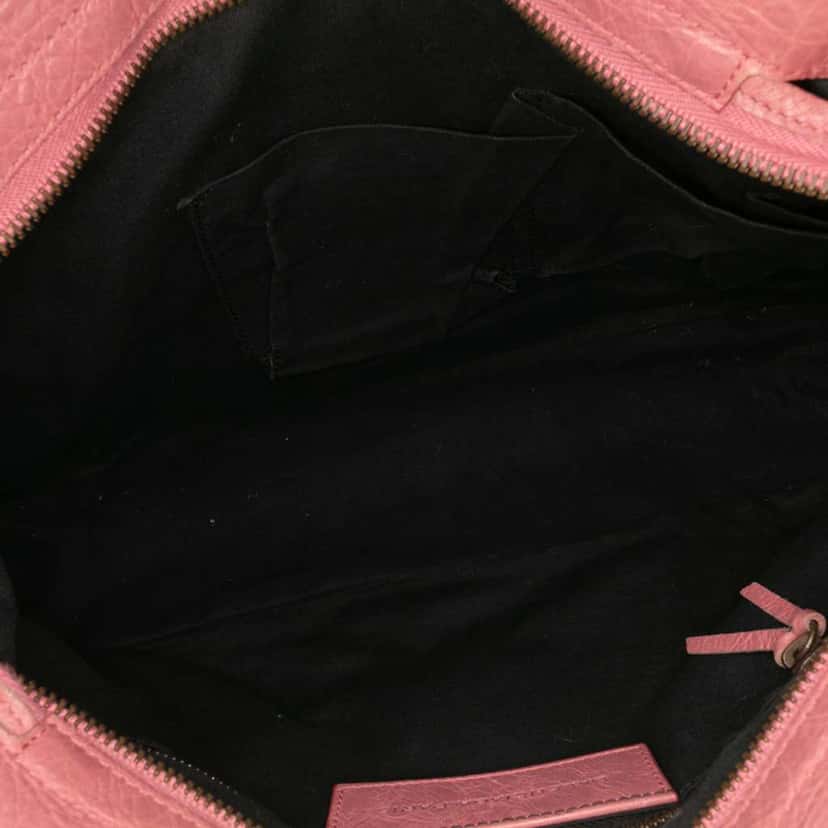 Balenciaga Lambskin Motocross Classic Town Satchel Pink Leather Good condition - Model View