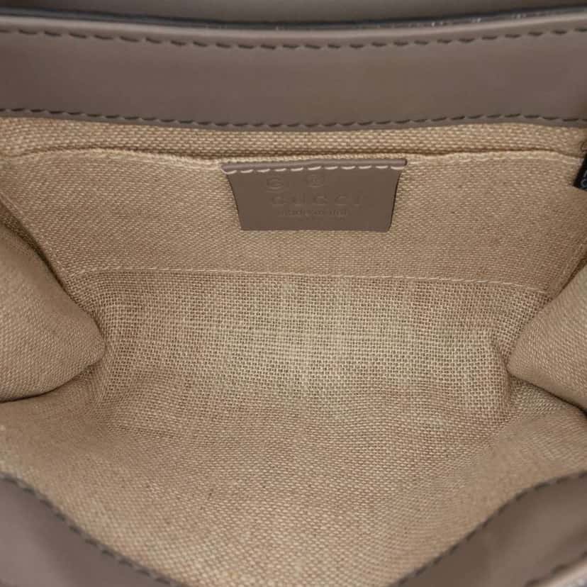 Gucci Mini Microguccissima Emily Crossbody Brown Leather Good condition - Model View