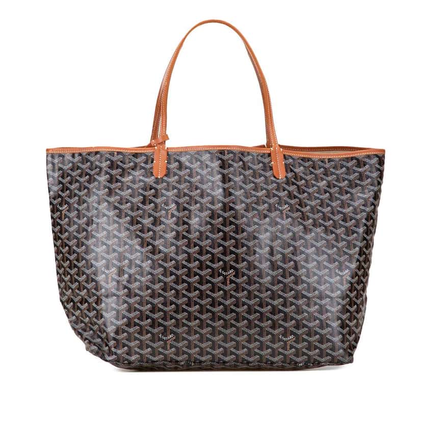 Goyard Goyardine Saint Louis GM Black Canvas Good condition - Front View