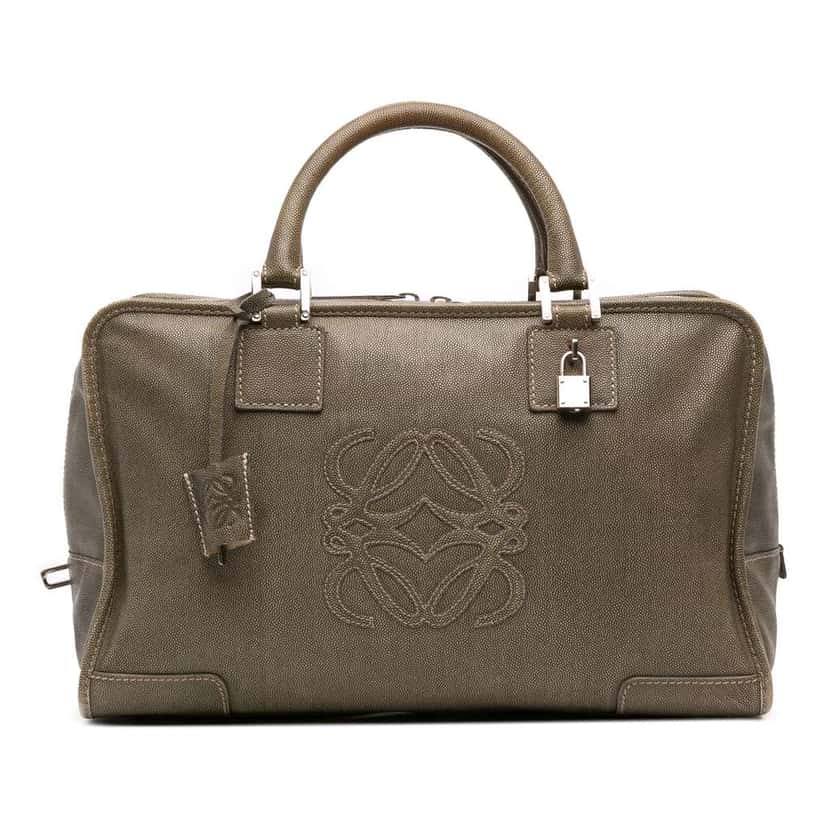 Loewe Grained Calfskin Amazona 36 Brown Leather Good condition - Front View