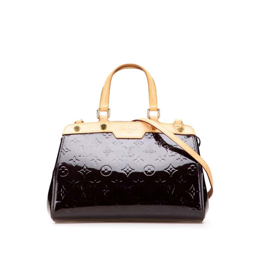 Louis Vuitton Monogram Vernis Brea PM Purple Leather Good condition - Front View