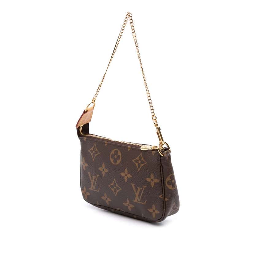 Louis Vuitton Monogram Mini Pochette Accessoires Brown Good condition - Back View