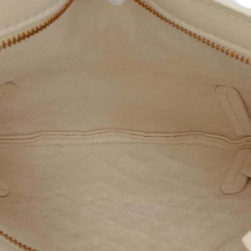 Bottega Veneta Baby Lambskin Intrecciato Solstice Shoulder Bag White Leather Good condition - Model View