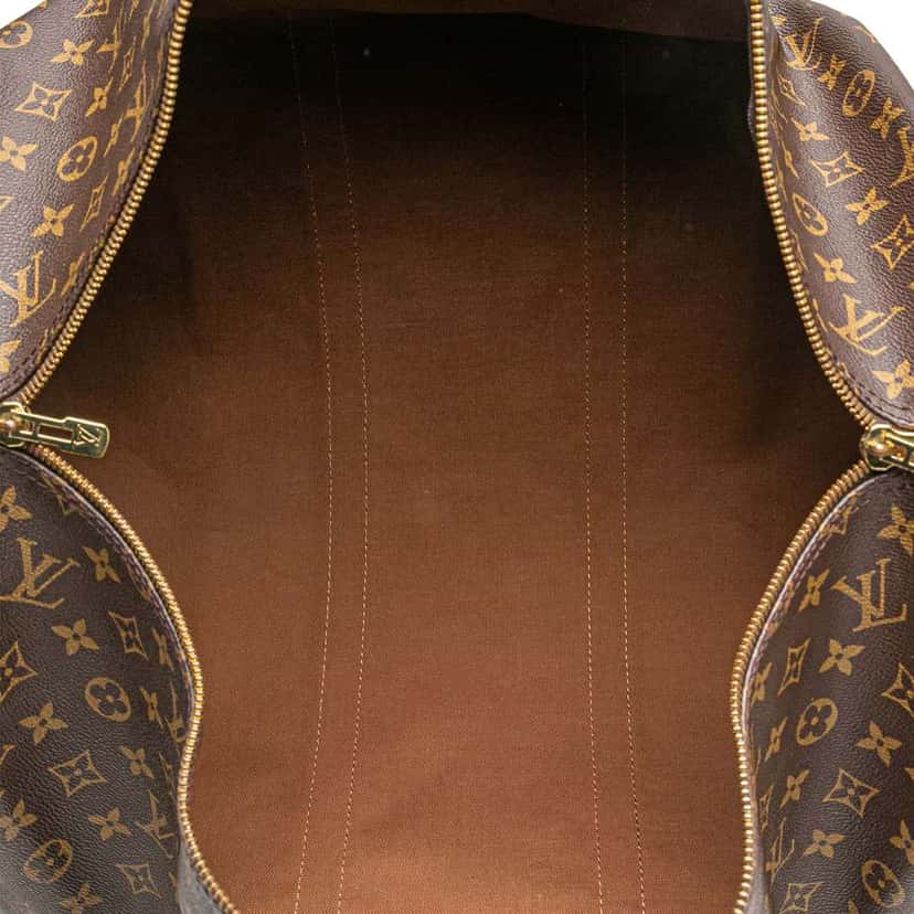 Louis Vuitton Monogram Keepall Bandouliere 55 Brown Good condition - Model View