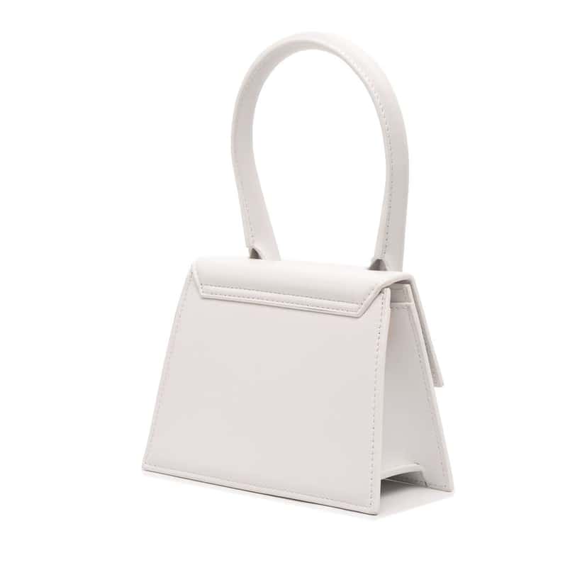 Jacquemus Leather Le Chiquito Moyen White Leather Good condition - Back View