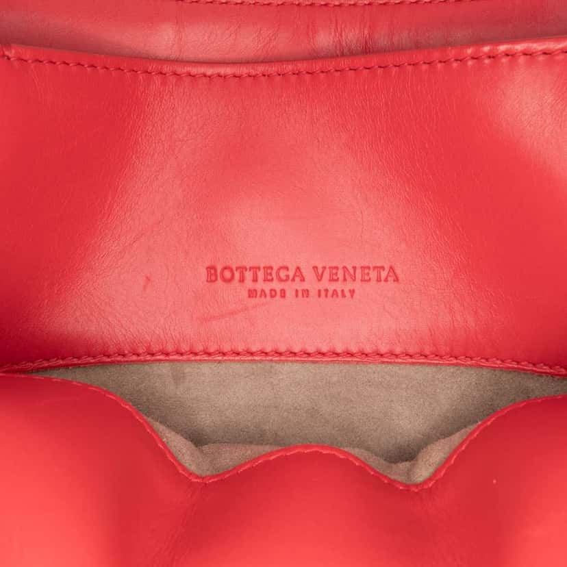 Bottega Veneta Small Nappa Intrecciato Roma Satchel Red Leather Very good condition - Box View