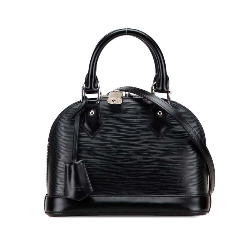 Louis Vuitton Epi Alma BB Black Leather Good condition - Front View
