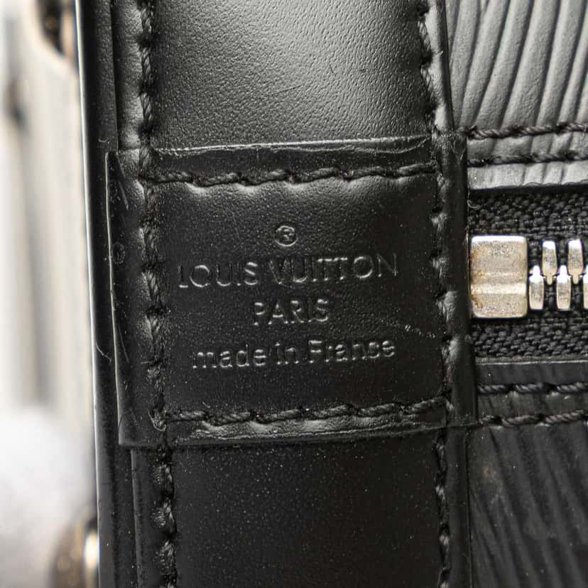 Louis Vuitton Epi Alma BB Black Leather Good condition - Box View