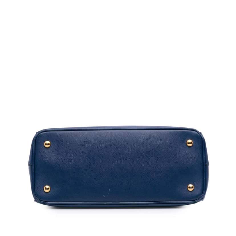 Prada Medium Saffiano Lux Galleria Satchel Blue Leather Good condition - Inside View