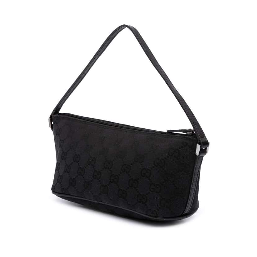 Gucci GG Canvas Boat Black Canvas Good condition - Back View