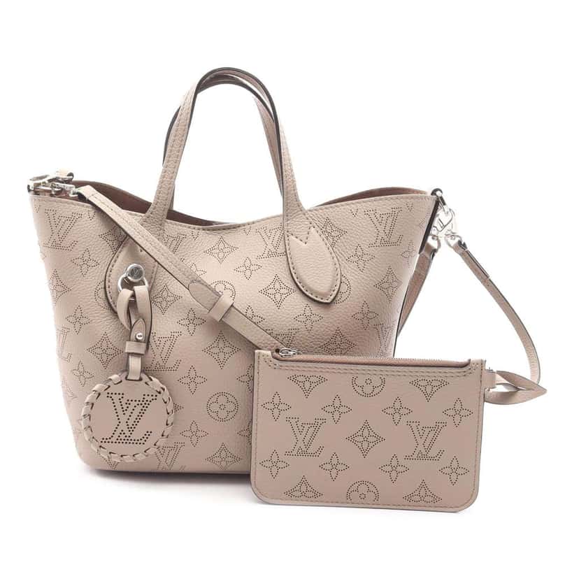 Louis Vuitton Monogram Mahina Blossom PM Brown Leather Good condition - Front View
