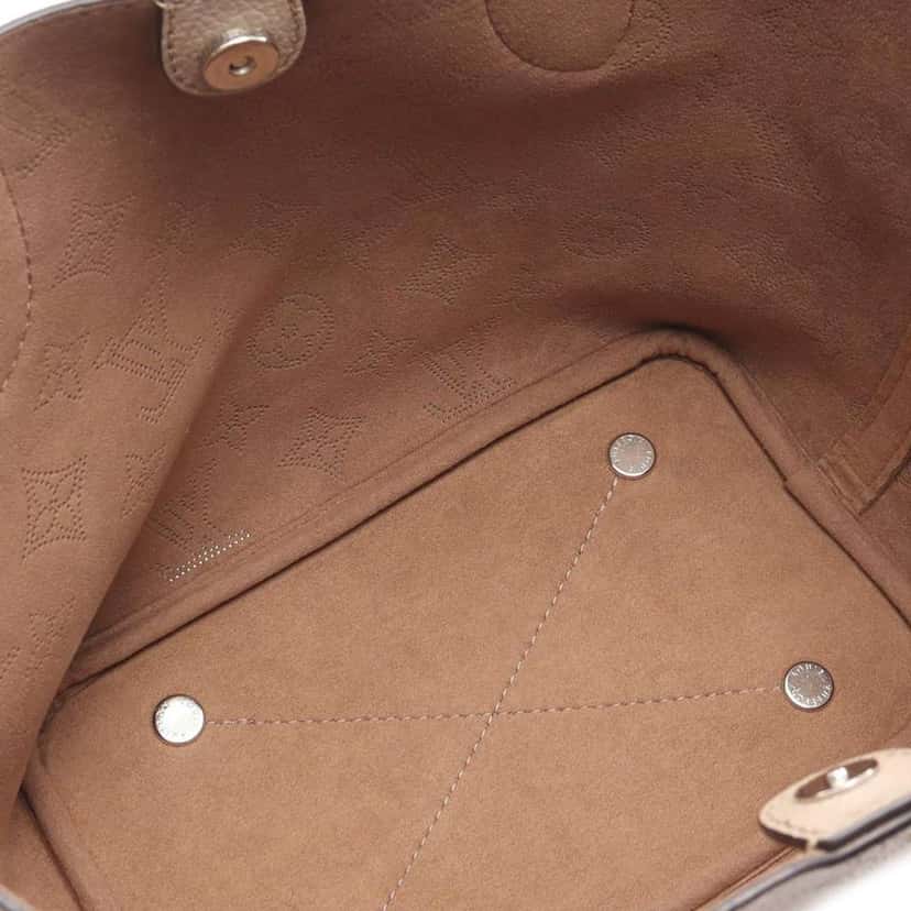 Louis Vuitton Monogram Mahina Blossom PM Brown Leather Good condition - Inside View
