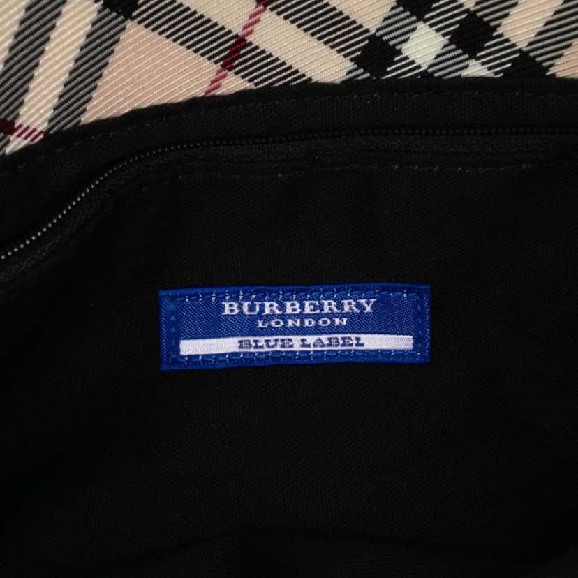 Burberry Nova Check Canvas Handbag Brown Canvas Good condition - Box View